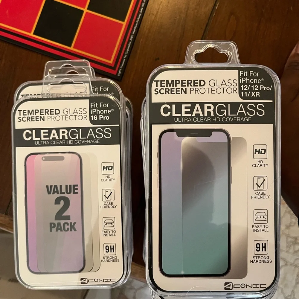 Tempered glass screen protectors